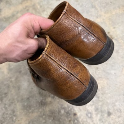 Vintage Mens Brown Boots Monk strap & Buckle Size 10.5 B | eBay display picture 1