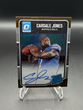 2016 Optic CARDALE JONES RC #155 Bronze SP Ohio St Buckeyes Rookie On Card Auto. rookie card picture