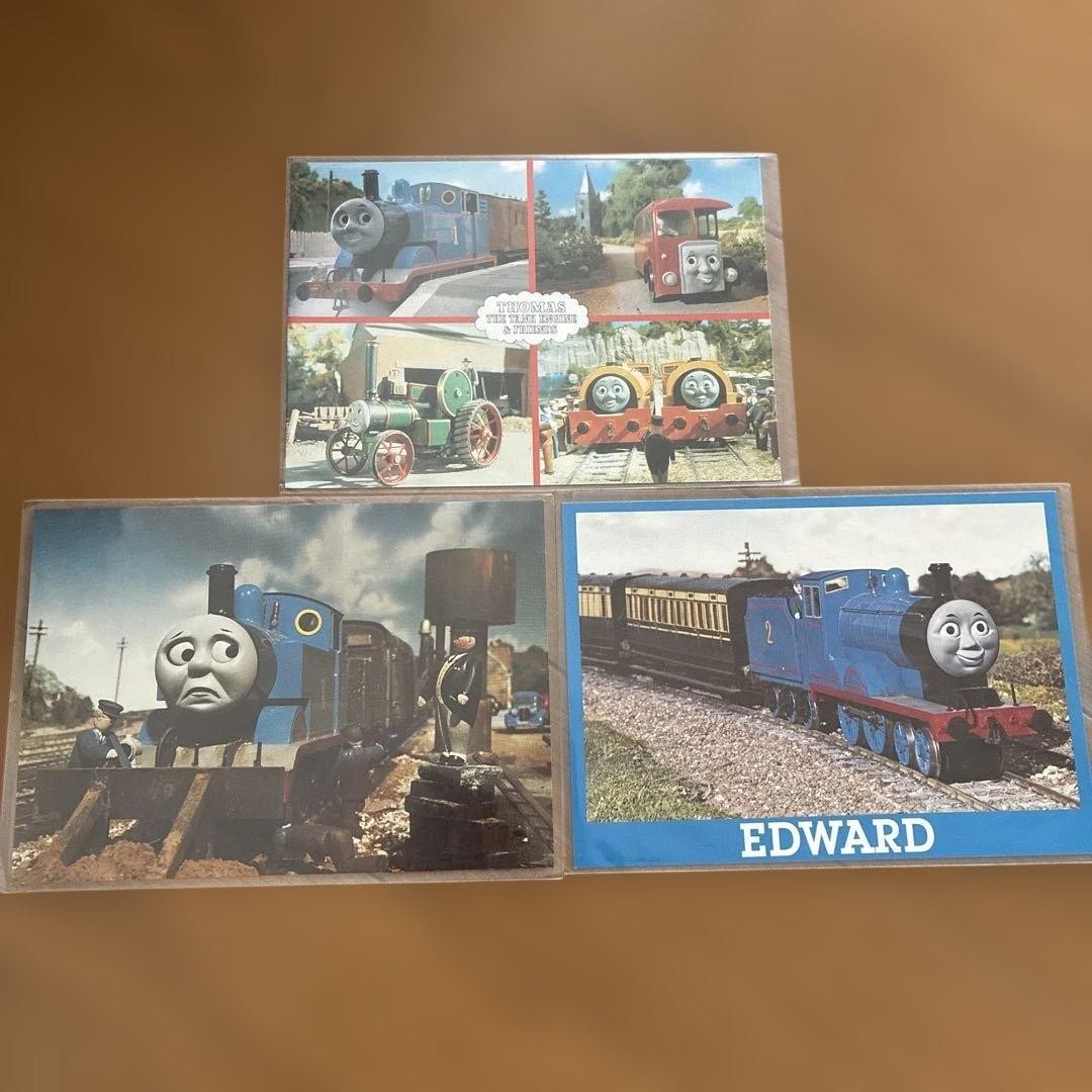 Thomas the Tank Engine Postcards Set Heisei Retro 3 pcs Japan