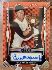 2026 Leaf Metal Baseball Bill Mazeroski #/40 On Card Hard Signed Auto