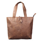 Genuine Leather Tote Bag Brown Purse Shoulder Handbag Everyday Work Bag Women's