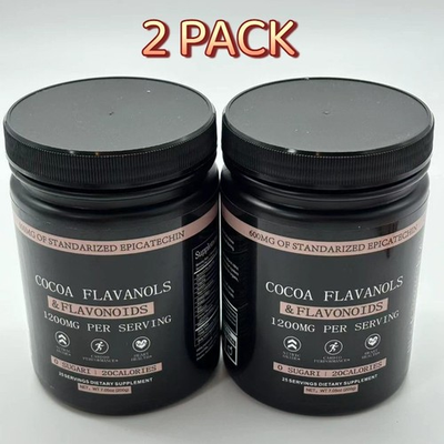 #ad 2 PACK Black Forest High Flavanol Cocoa Powder and Flavonoids Supplements 1200mg $23.88