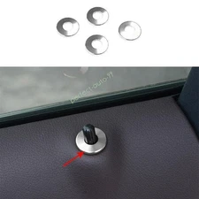 For Mercedes-Benz GLC 2016-2021 2022 Silver Alloy Inner Door Bolt Lock Down Ring