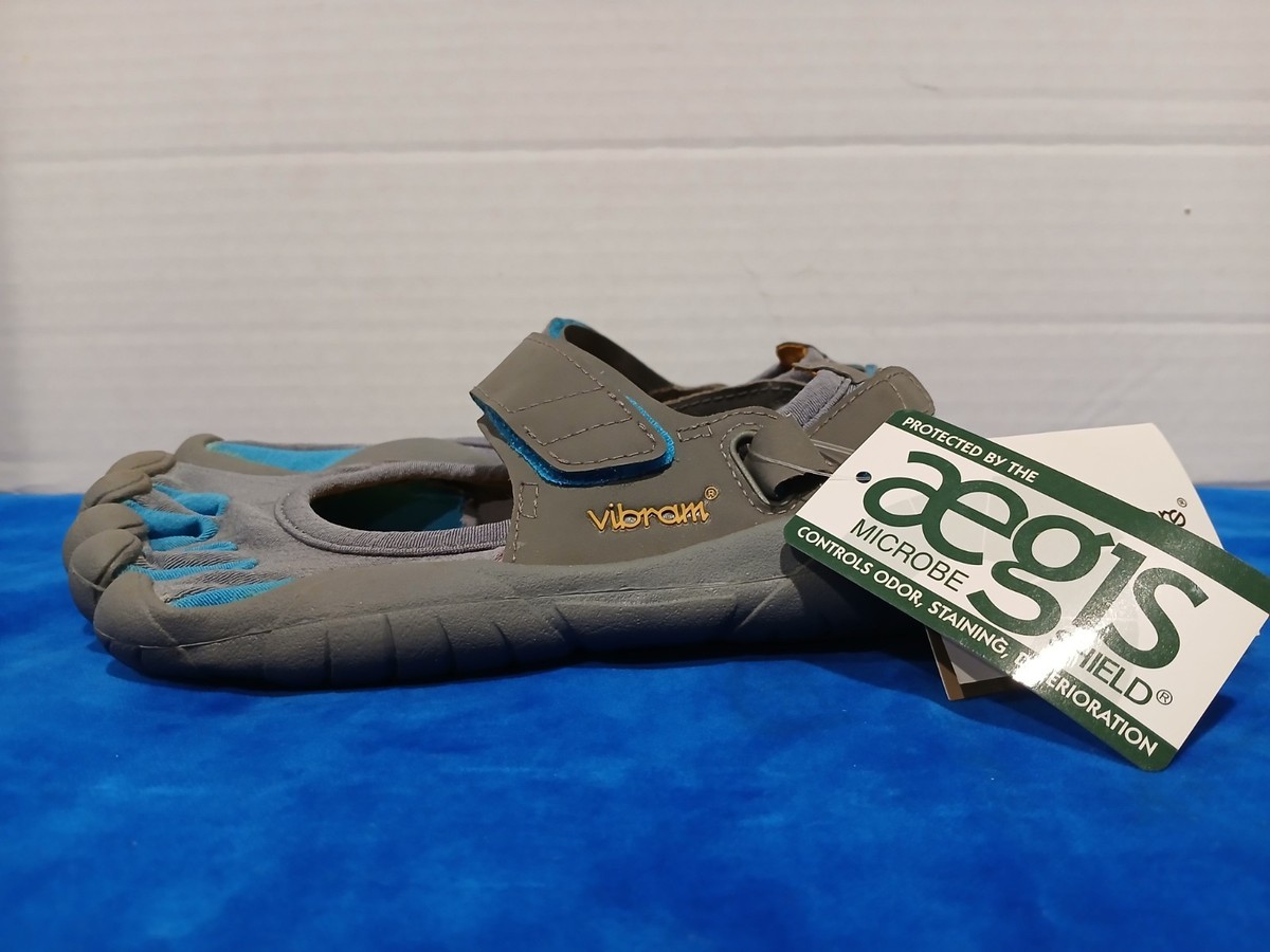 靴 Vibram FiveFingers EU36 Vibram Fivefingers Womens Size 36 Barefoot Shoes Gray And Blue