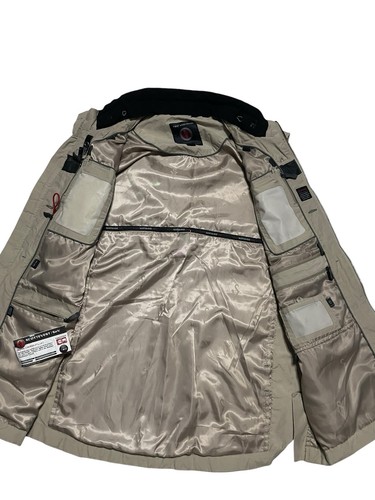 SCOTTeVEST Tactical Travel Vest Mens Medium Tan Brown Outdoors Tech Pockets RFID - Picture 2 of 10