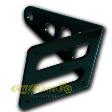 Portatarga laterale nero da perno ruota per moto custom chopper bobber