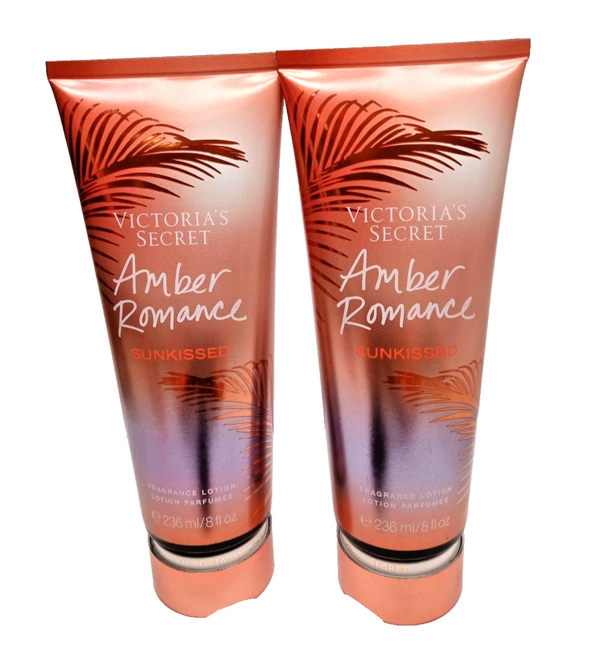 VICTORIA'S SECRET AMBER ROMANCE SUNKISSED LOÇÃO FRAGRÂNCIA 8 OZ SELADA CONJUNTO COM 2 PEÇAS - Imagem 4 de 4