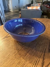 Vintage PYREX  Cobalt Blue Clear Bottom Mixing Nesting Bowl #323 1.5L