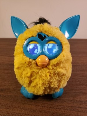 Furby Boom Geometric Fur Yellow Interactive Toy Working