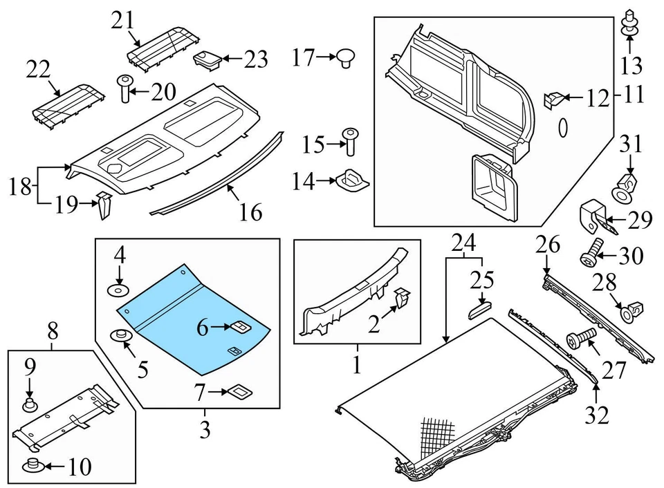 AUDI A5 2008-2016 - alfombrilla maletero/cubierta neumático de repuesto 8T086463 Foto 4 de 4