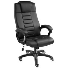 Poltrona lussuosa da ufficio in pelle sintetica arredo ufficio rotelle doppie