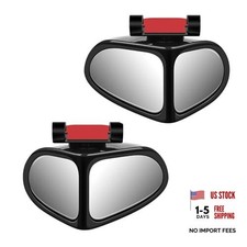 2PCS Car Blind Spot Mirrors, Double-Sided 360° Adjustable Rotating Rear View 