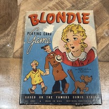 Vintage 1941 Blondie Playing Card Game Whitman 3081 Comic Strip Complete Set