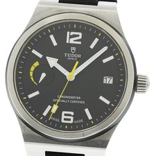 TUDOR WATCH 91210N NORTH FLAG DATE POWER RESERVE AUTOMATIC BLACK DIAL MEN