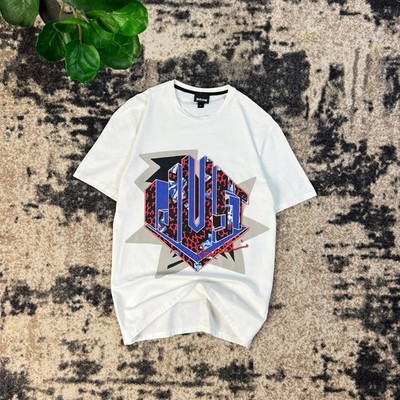 Just Cavalli Luxury 3D Big Logo T-Shirt 1TS50 Designer Graphic Tee