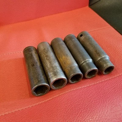 Lot Of 9 Mac Tools Deep Impact Socket 6 point 1/2'' Drive VDP6 12mm-16mm