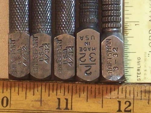 Hand tool DRIVE PIN PUNCH TAPERED 3/32 CRAFTSMAN 2/32 KNURLED 4 INCH LONG - Picture 4 of 6