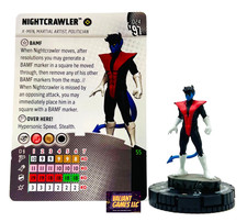 Marvel Heroclix Nightcrawler 024 w/ Card X-Men '97 Set