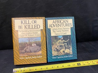 African Adventures Kill or Be Killed Peter Capstick Hunting Books book lot of 2
