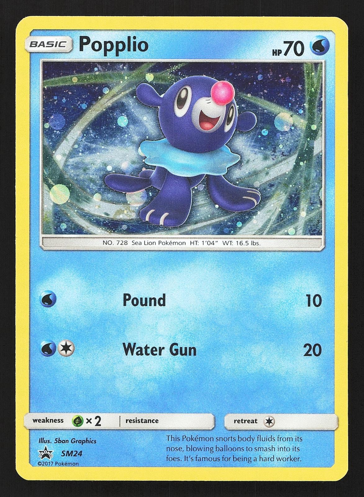 Popplio SM Promos SM24 Holo Pokemon MP