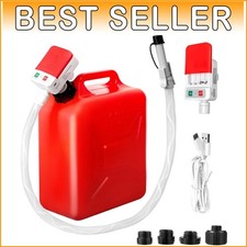 Durable 3.2 GPM Auto-Stop Fuel Transfer Pump - Ideal for Oil, Diesel, Gasoline