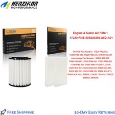 Engine Cabin Air Filter Kit for 2002-2006 Acura RSX Honda CR-V 2003-2006 US .