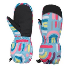 Kids Mittens - Waterproof Warm Winter Gloves M- 5-7 Years Colorful Alphabet