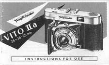 Voigtlander Vito IIa Instruction Manual Reprint