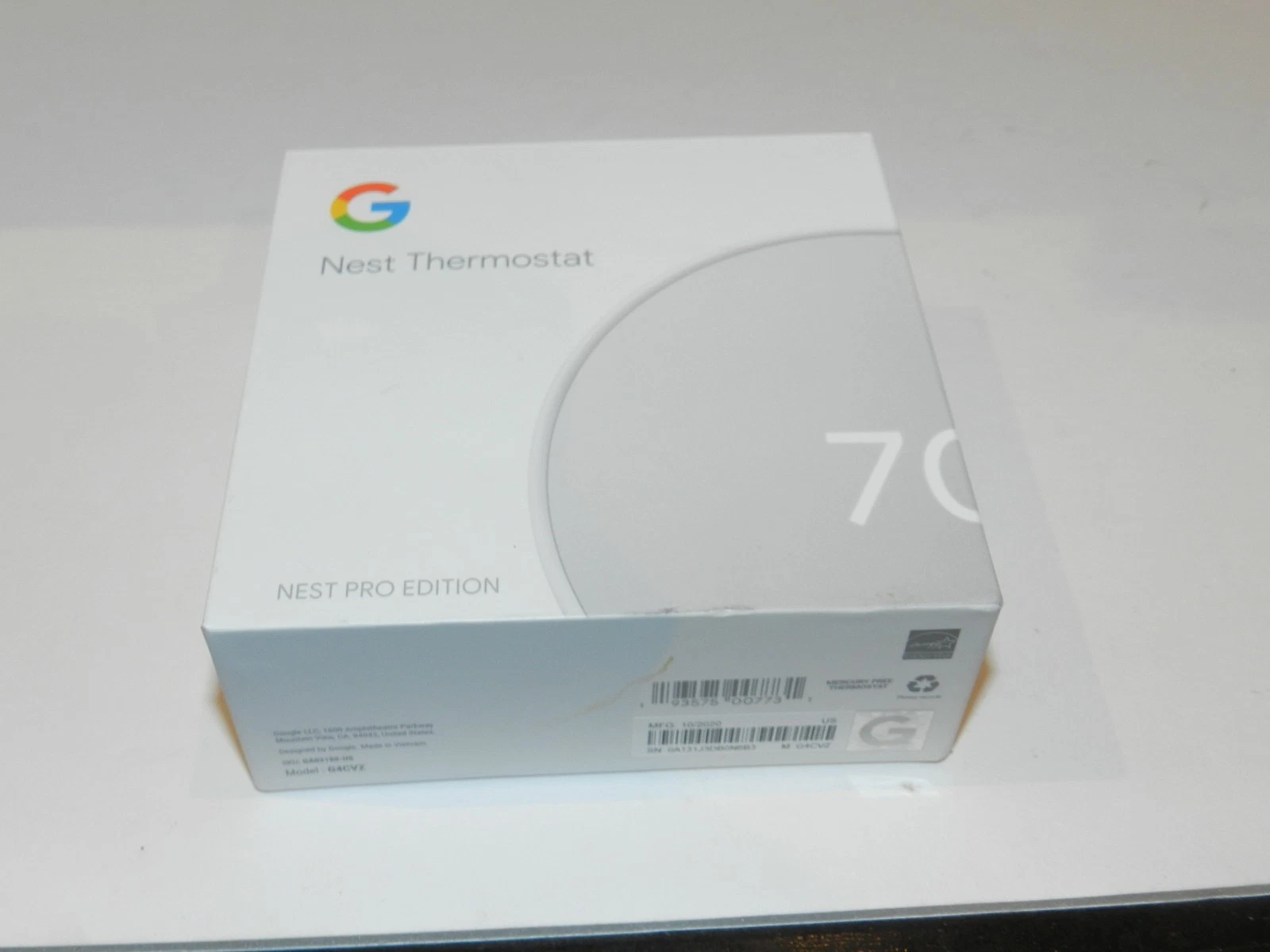 Google Nest Pro Edition Programmable Smart Wi-Fi Thermostat - White G4CVZ US
Opens in a new window o