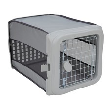Sport Pet Designs 22.5-Inch Collapsible Pop-Up Dog Kennel, Gray, Small