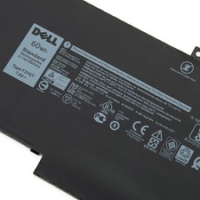 New Genuine 60Wh F3YGT Battery For Dell Latitude 12 7000 7280 7480 2X39G DM3WC