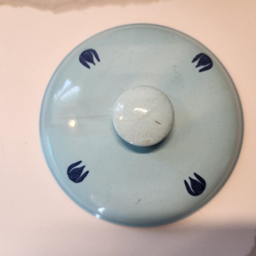 Vtg Cronin Tulip Pottery Pot With Lid And Sugar And Matching Creamer - Picture 18 of 24