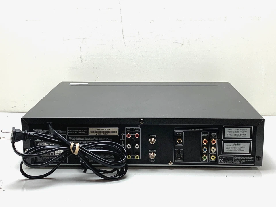 Combo GoVideo Sonic Blue DVR4200 DVD-VCR - SIN CONTROL REMOTO Foto 2 de 2