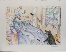 Antonio Possenti Litografia a Colori cm 35 x 25 esemplare numerato 29/150