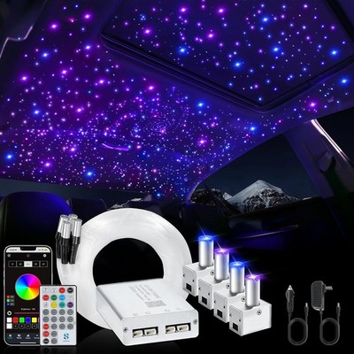 Fiber Optic Star Ceiling Light Kit Car Interior