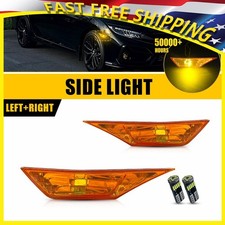 For Honda Civic Front Bumper Reflector Side Marker Light Assembly Pair 2016-2021