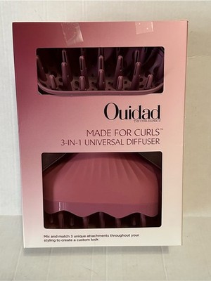Ouidad Made For Curls 3-In-1 Universal Diffuser Hair Dryer Attachment New