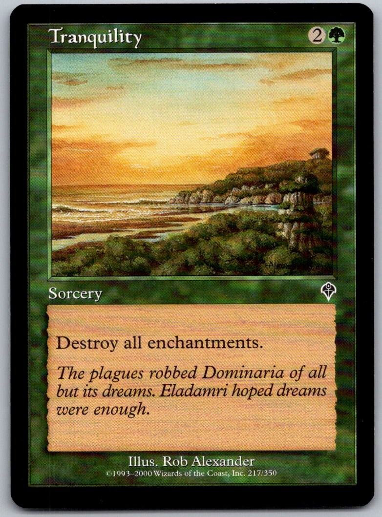 Tranquility 217 Common Invasion Magic: The Gathering Lightly Played