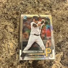 Tsung-Che Cheng 2025 Bowman 1st Mega Mojo Refractor Pittsburgh Pirates BCP-95