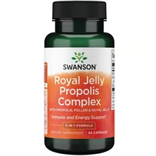 Swanson Royal Jelly Propolis Complex Supplement, 60 Capsules
