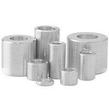 50 Stück Distanzhülsen Aluminium Abstandshülsen Distanzbuchsen Abstandhalter Alu