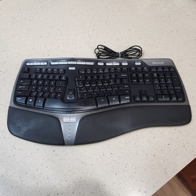Microsoft Natural Ergonomic Keyboard 4000 v1.0 Model KU-0462 Wired USB TESTED