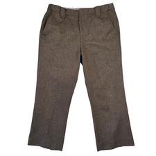 Vintage Circle S Dallas Texas Mens Brown Trousers Pants Size 36 Career Western