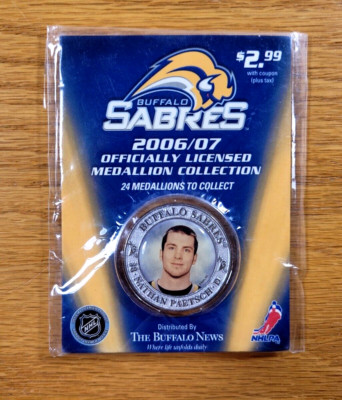 Nathan Paetsch Coin Buffalo Sabres NHL Hockey Team 2006-07 Medallion Collection