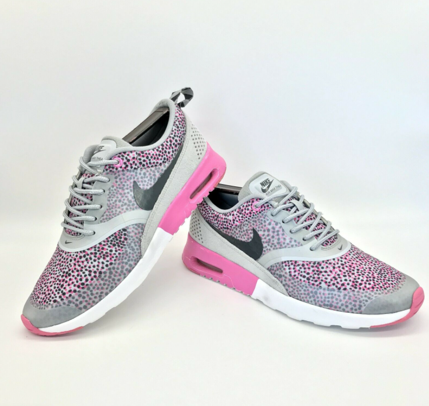Nike Women Air Max Thea Gray/Pink Running Training Shoes 599408-005 Sz
