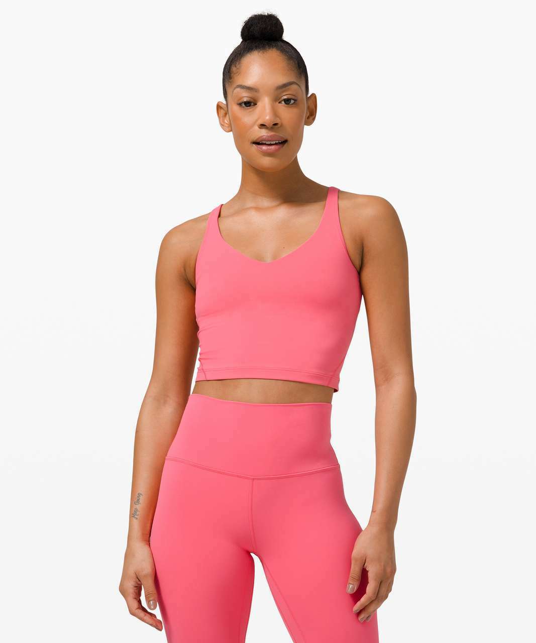 Lululemon Pink Orange Tank - Built in bra - 4