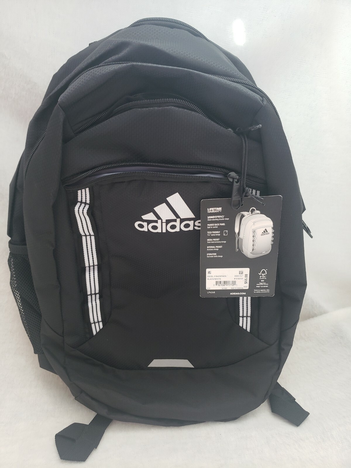 adidas excel v backpack black