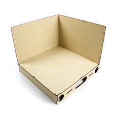 Tablero para Diorama Modular Esquina - Tipo-1 | Soporte Expositor para Maquetas