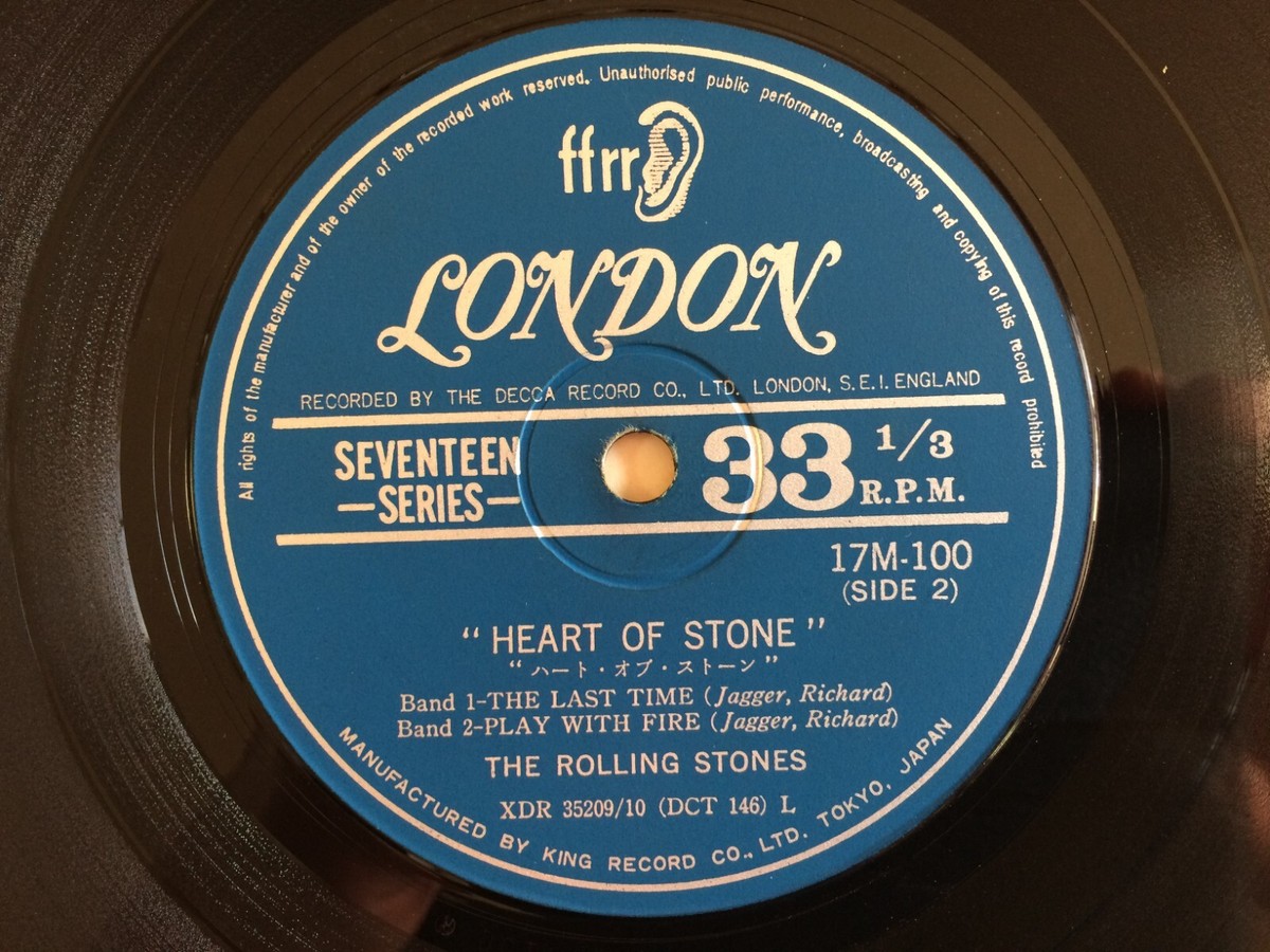 7” ローリング・ストーンズ ハート・オブ・ストーン 17M100 LONDON /00080 7