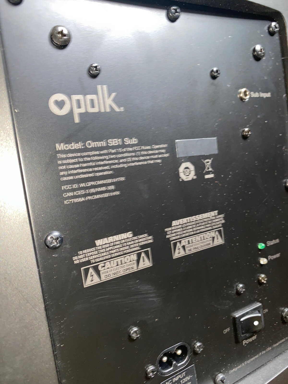 polk audio omni sb1